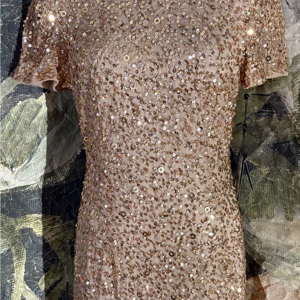 Adrianna Papell Scoop Back Long Dress - Picture 4 of 8